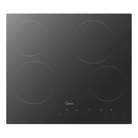 Encimera Vitrocerámica De 4 Platos Midea Mc-6f6005r242 Color Negro