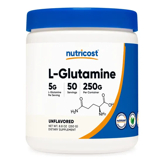 Suplemento Nutricost L-glutamina En Polvo 250 G Vegano