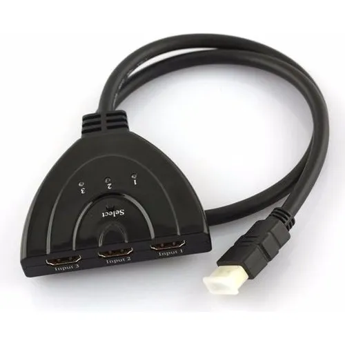 Switch Selector De Puertos Hdmi - 3 Entradas Y 1 Salida