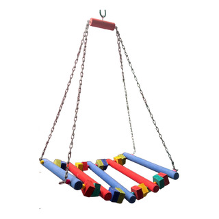 Juguete Para Loros Y Guacamayos Puente Colgante Con Cadena Juguete Para Loros Y Guacamayos Puente Colgante Con Cadena