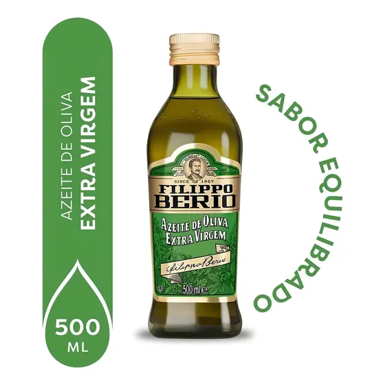 Azeite Italiano de Oliva Extra Virgem Filippo Berio 500ml - Vidro