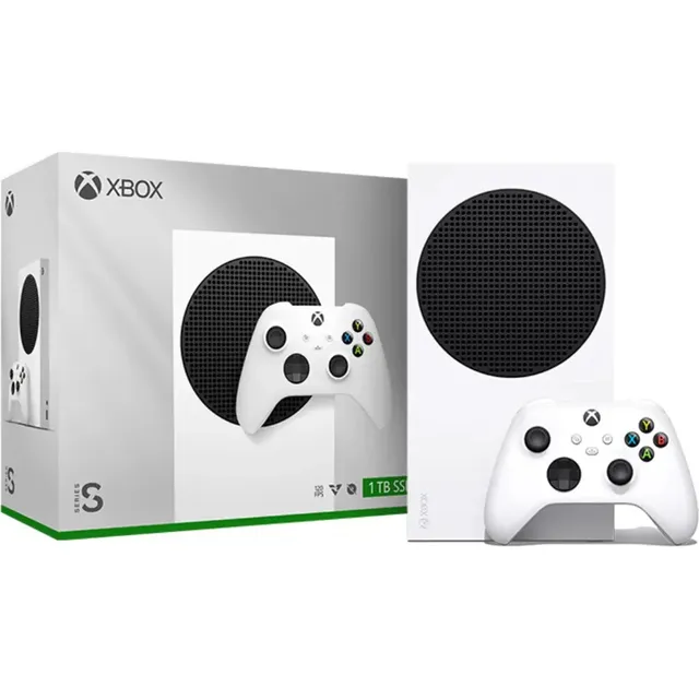 Consola Microsoft Xbox Series S de 1 TB blanca - Robot Xbox Series S de 1 TB, color blanco