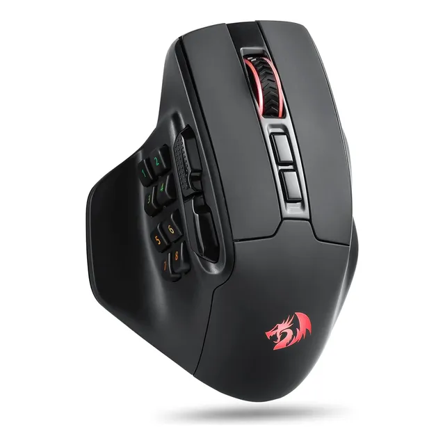 Redragon M811 Pro Wireless Mmo Gaming Mouse, 15 Botones Prog