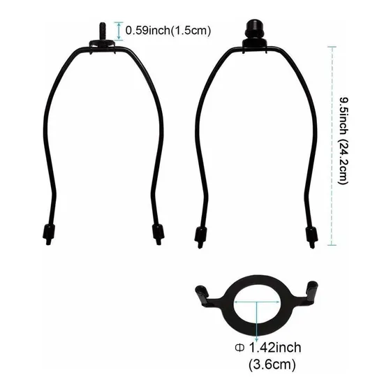 Soporte Arpa Para Lampara 10 Base Luz E26 Uno Adaptador
