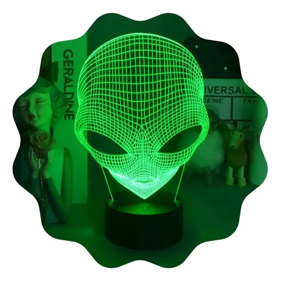 Abajur Presente Para Namorado Luminária Alien Decoração