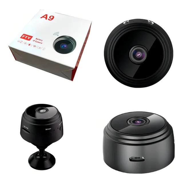 Mini Camara Espia Wifi Negra Recargable Usb Vision Nocturna! Color Negro