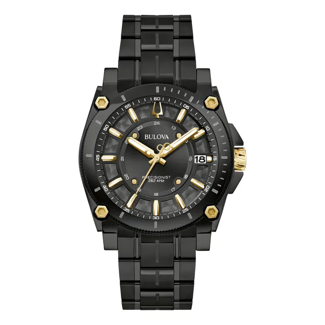 Reloj Bulova Precisionist Icon 98b408 Original Para Hombre Color de la correa Negro
