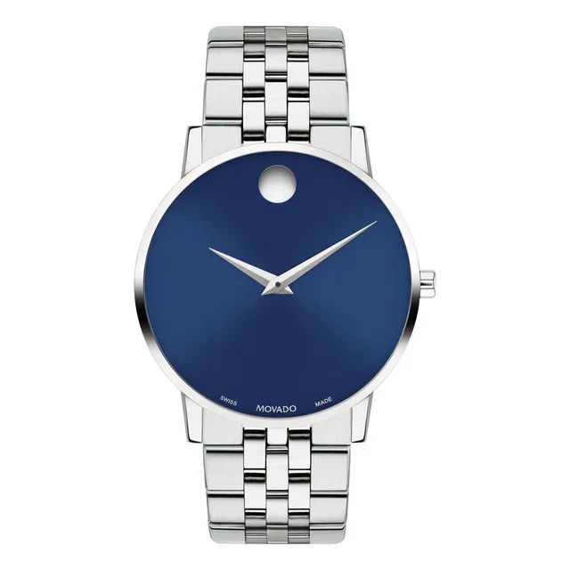 Movado Reloj Para Hombre 0607848 Museum 40mm Plata
