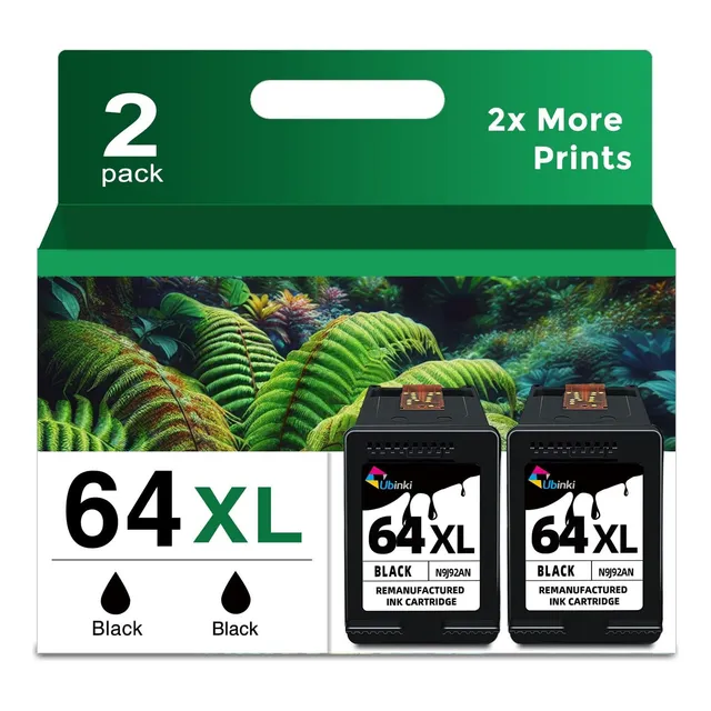 64xl Reemplazo De Cartuchos De Tinta Negra Para Tinta Hp 64