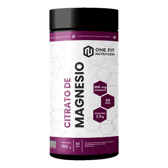 Citrato De Magnesio 150 Grs One Fit Nutrition 60 Servicios