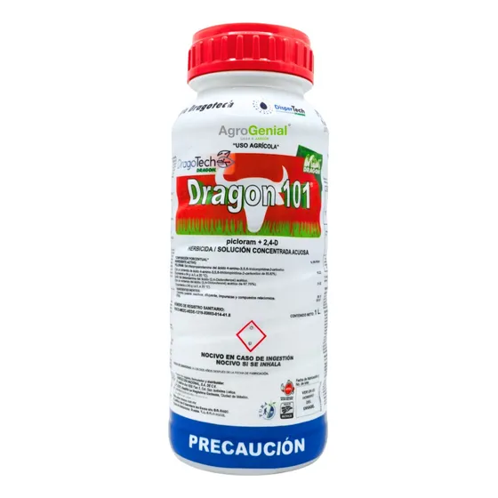 1 Lt Dragon 101 Picloram + 2,4-d Elimina Arbustos  Potreros