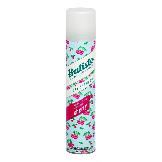 Shampoo seco Batiste Fructis Cherry 200ml de champús y acondicionadores de pelo frutal en aerosol de 200mL de 200g por 1 unidad de 200mL de 200g