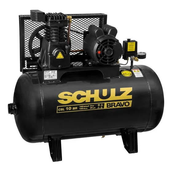 Compressor Schulz Bravo Csl 10 Br/100 Mono Profissional