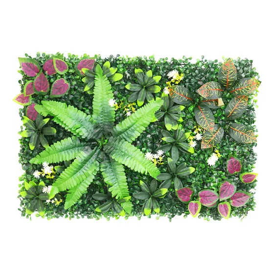 Panel Cesped Pasto Artificial Pared Jardin 60 X 40 Cm - Qr!