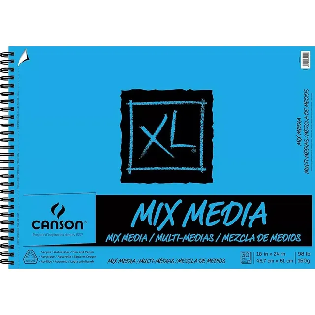 Canson Xl Mix Media Cuaderno De Dibujo Pad 45.7 X 61cm