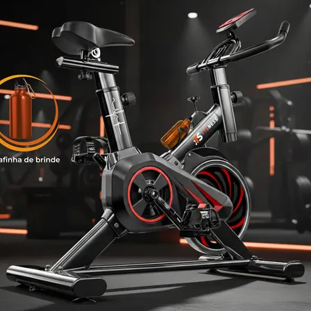 Bicicleta Ergométrica Spinning ITS Fitness Com Volante de 8kg e Monitor Digital