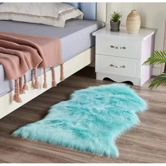 Alfombra  Pero Largo Baja De Cama