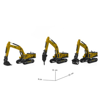 Maquinas De Construcción Y Obras Sets De 3 Pz Maquinas De Construcción Y Obras Sets De 3 Pz