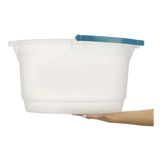 Balde Oval 14 Litros De Limpeza Transparente Hydrus Sanremo Cor Transparente