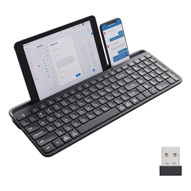 Teclado Inalámbrico Multidispositivo, Bluetooth Y Modo Dual