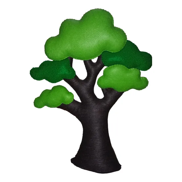 Árbol  Decoracion En Fieltro Cumpleaños