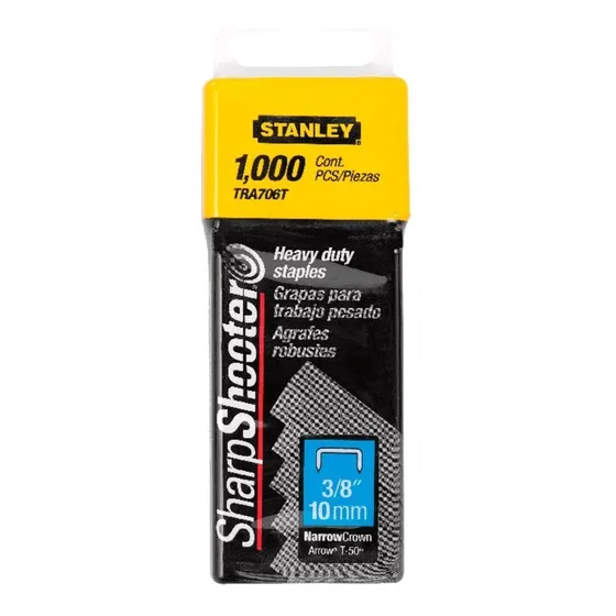 Grampos Grampeador 10mm Tp 3/8 Pesado Stanley 1000pc Tra706t
