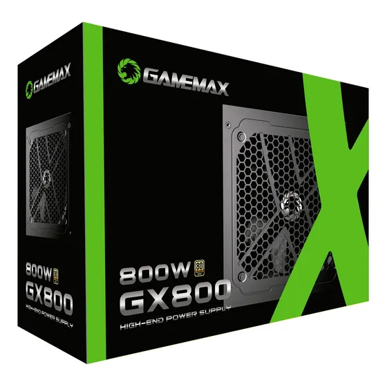 Gamemax GX Series GX800 fonte de alimentação 80 plus gold 800 W Preto 127/220V
