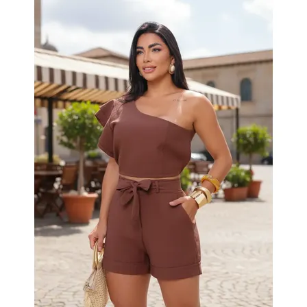 Conjunto Feminino Nula Manca Alfaiataria Marrant Tedência