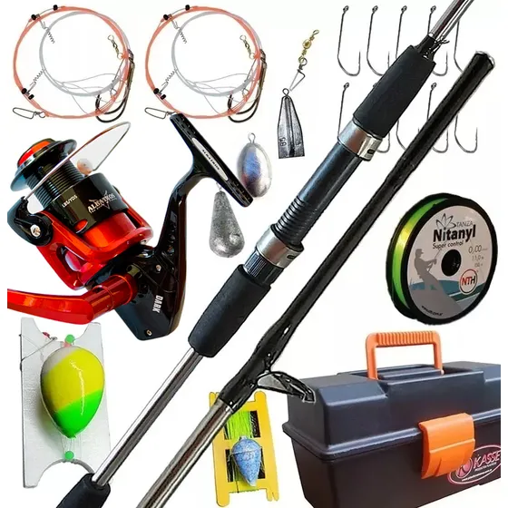 Anzuelos De Pesca Caja Lineas Combo Completo De Pesca 