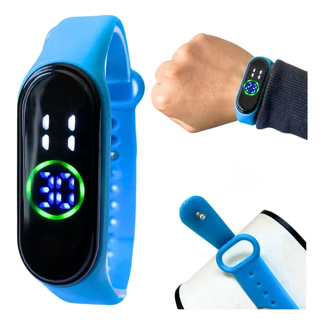Relogio Unissex Esportivo Led Digital Resistente A Água