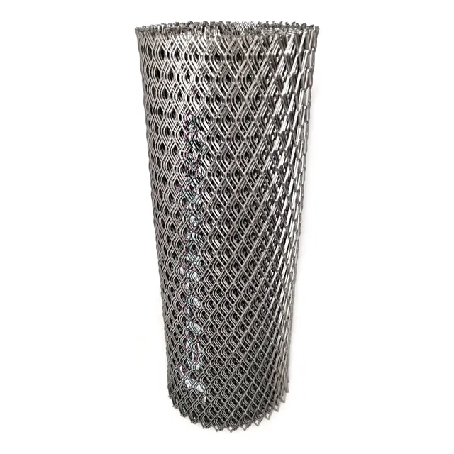 Malla Romboidal Metál Desplegado 18x40mm 60cm Alto X Metro