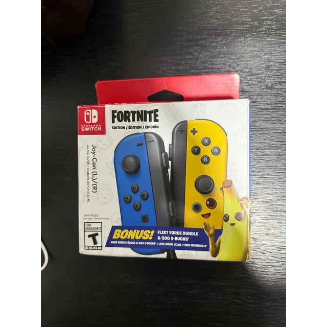 Joy Con Nintendo Switch Fortnite Edition Originales Raros Amarillo