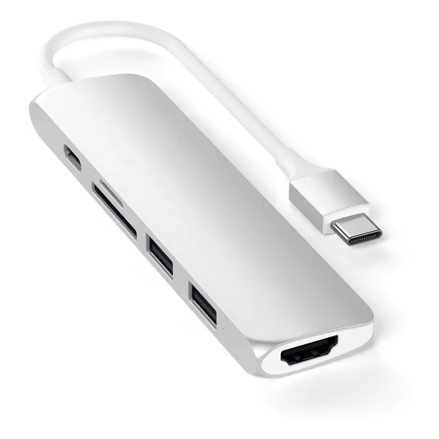 Hub Adaptador  Multi Puertos Slim Usb Tipo-c  V2 Satechi