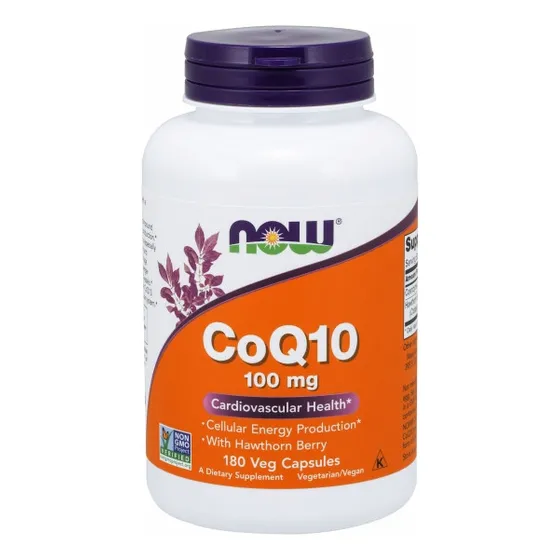 Complementa La Coenzima Q10 De Now Foods Con Bayas De Espino