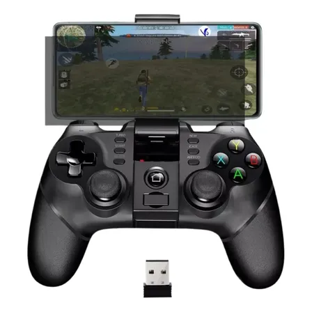 Controle Gamer Bluetooth Sem Fio Para Celular Android Ios Preto