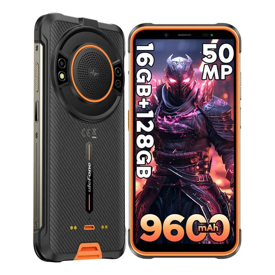 Ulefone Power Armor 16s Dual Sim 128 Gb Orange 16 Gb Ram 9600 Mah Calidad De Sonido Hifi