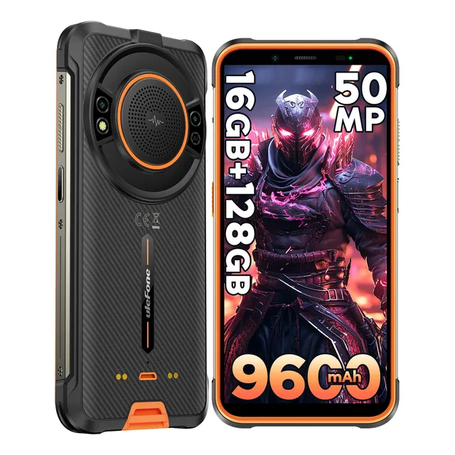 Ulefone Power Armor 16s Dual Sim 128 Gb Orange 16 Gb Ram 9600 Mah Calidad De Sonido Hifi