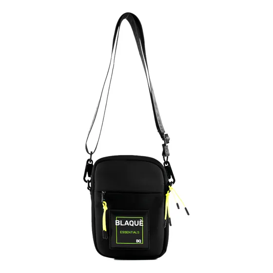 Cartera Bandolera Blaque Unisex Microfibra Doblecorrea Graff