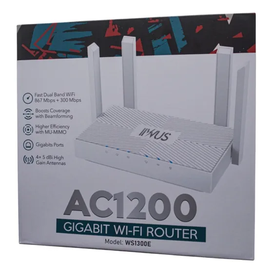 Router Inalambrico Iiwus Ac1200 Wifi Dual Band Ws1300e