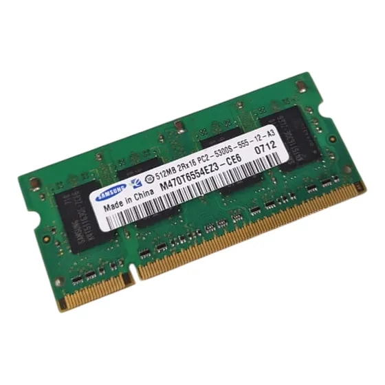 Memória Samsung 512mb 2rx16 Ddr2 Pc2 5300s M470t6554ez3 (cx)
