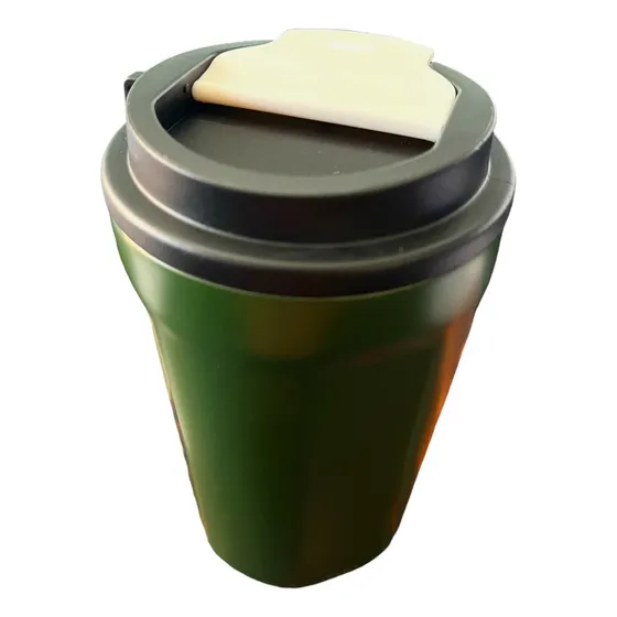 Vaso Termico Con Tapa Comet 400ml Acero- Verde