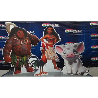 Moana Figuras Para Fiesta Pack 4 Pzas .30 Cm Moana Figuras Para Fiesta Pack 4 Pzas .30 Cm