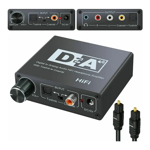 Conversor De Audio Digital A Analógico Hifi Control Volumen