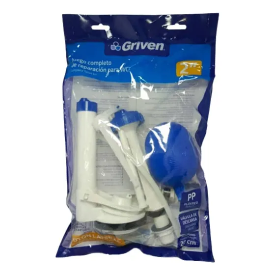 Herraje Para Poceta Tanque Bajo Con Boton Lateral Griven