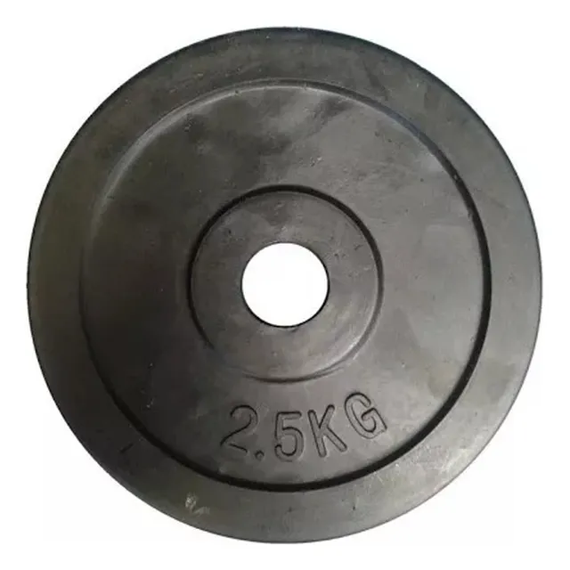 Disco Hierro Revestido Goma Para Barra O Mancuerna 2.5kg