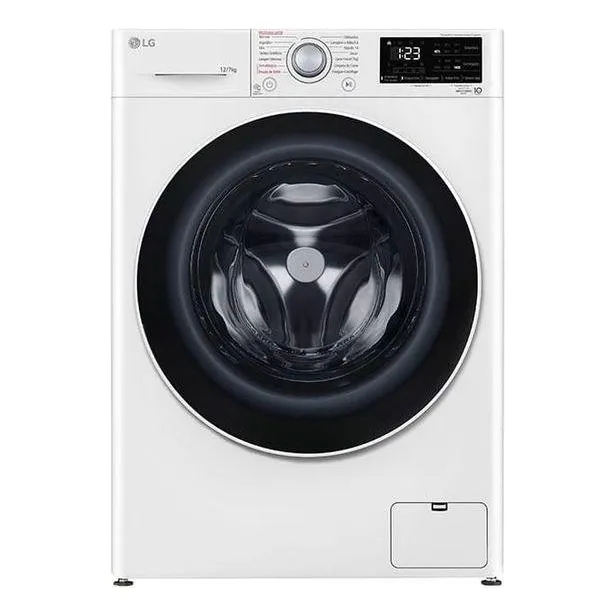 Lava E Seca Smart LG Vc5 12kg Branca 220v Cv3012wc5 Cor Branco