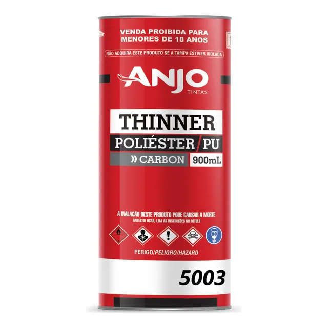 Thinner Pu Poliéster Automotivo 5003 900ml Diluente Verniz