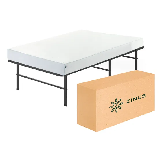 Base De Cama Zinus 1 Plaza 90x190x30cm Rumi Color Negro