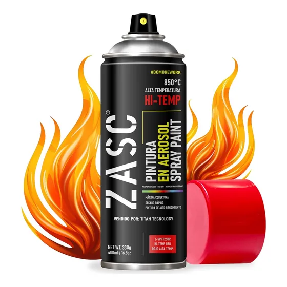 Pintura En Spray / Aerosol De Alta Temperatura 400cc Zasc