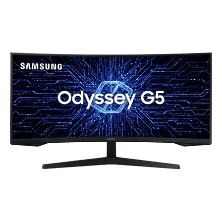 Monitor Gamer Curvo Samsung Odyssey 34  G5 165 Hz 1ms Ultrawide Preto 127/220v